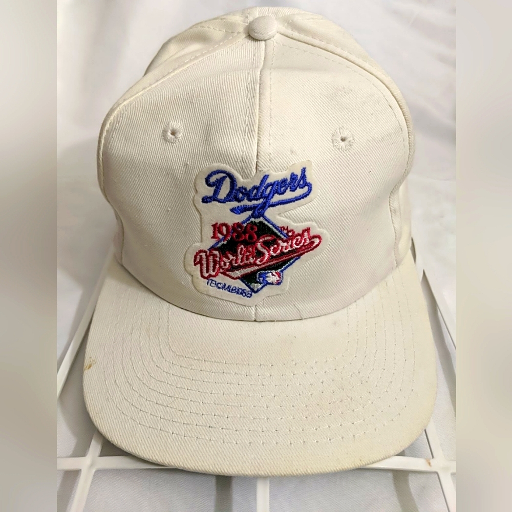 Vintage 1980's Dodgers World Series Snapback Hat Vintage 1988